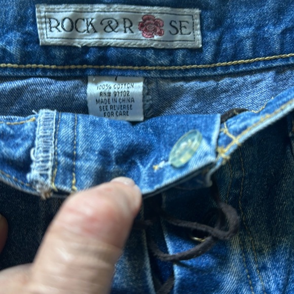 💖Rock & Rose mini denim skirt with lacing - Picture 5 of 5